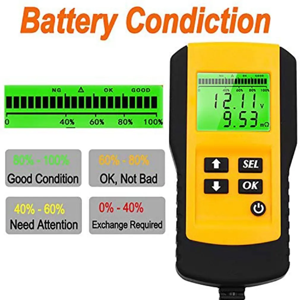 Инструмент для проверки внутреннего сопротивления аккумулятора автомобиля