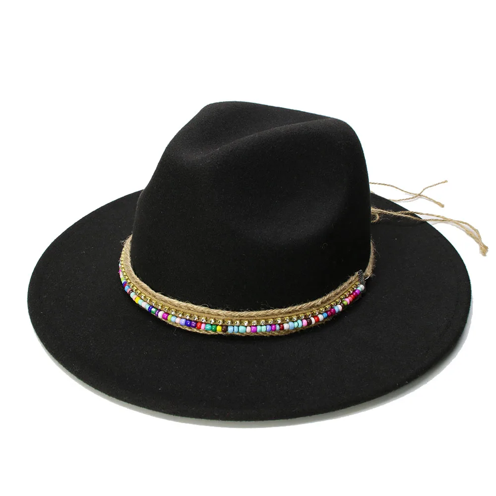 LUCKYLIANJI детская винтажная шляпа в стиле ретро из 100% шерсти с широкими полями