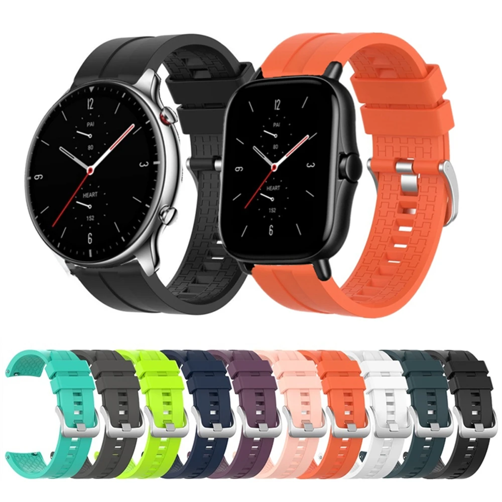 

Силиконовый ремешок для смарт-часов Xiaomi Amazfit GTR2, спортивный мягкий браслет для Huami Amazfit GTS2, новый модный ремешок на запястье