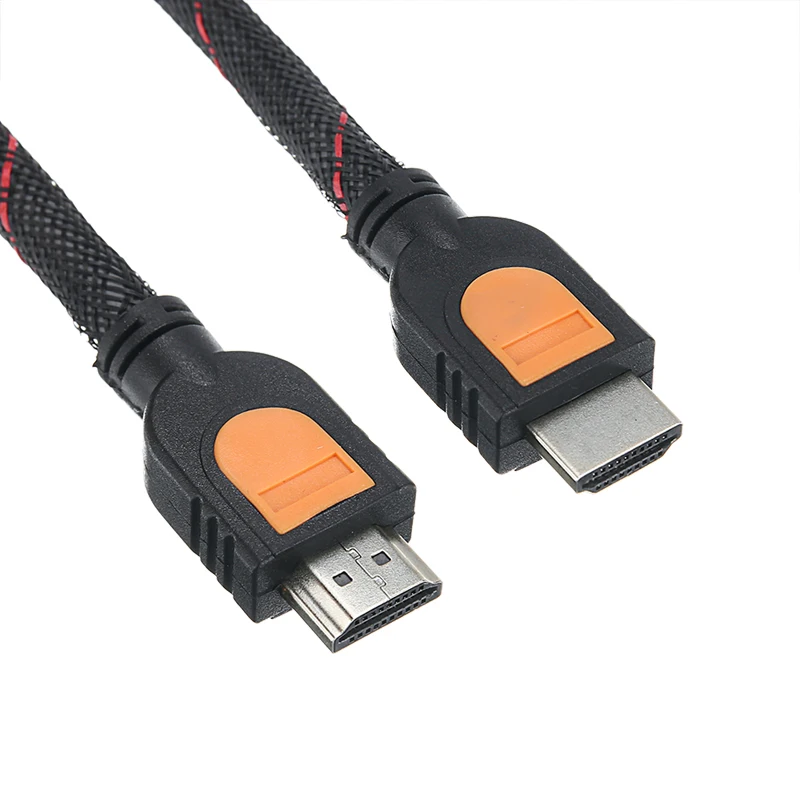 Кабель HDMI в оплетке короткий 1 4 В высокоскоростной Full HD TV 3D 1080P для ТВ XBOX SKY PS4 видео
