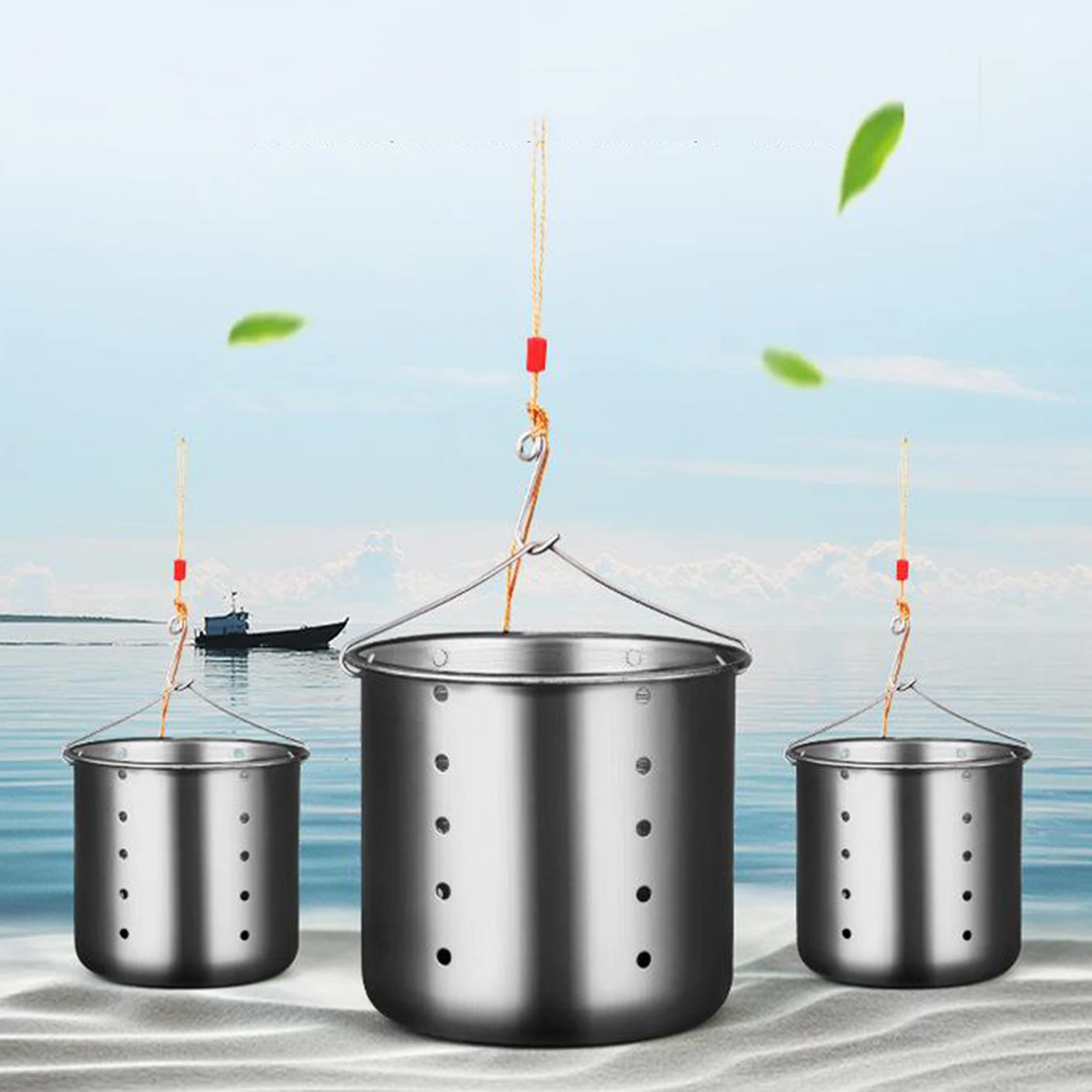

Fishing Bait Cage Solid Feeder Holder Container Angler Fishing Accessories