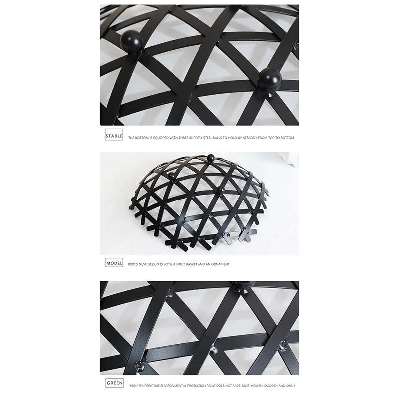 

12 inch Hollow-Out Fruit Basket, Decorative Fruit Bowl, Fruit and Vegetable Holder for Counters, Kitchen