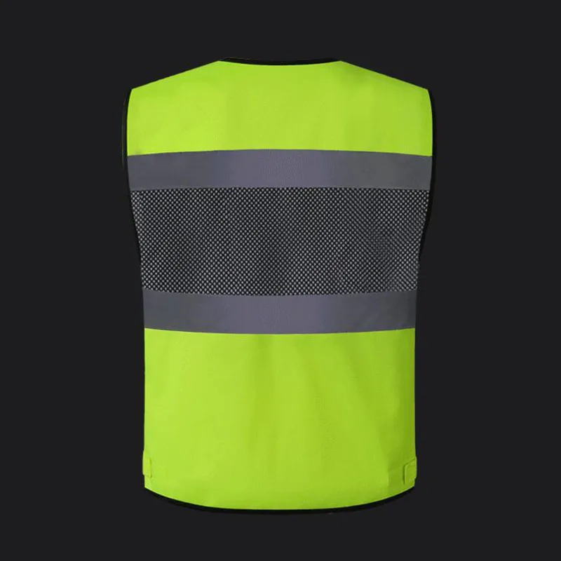Светоотражающий защитный жилет Hi Vis сетчатая летняя безрукавка куртка с