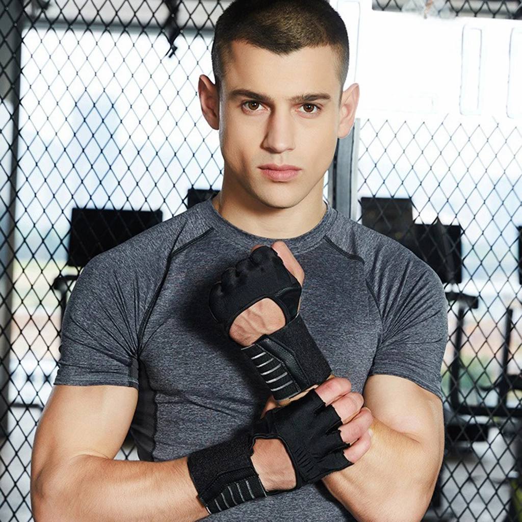 Дышащие перчатки для занятий тхэквондо на половину пальца и обертывание