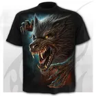 Camiseta De Calavera Para Hombre, Camiseta De Esqueleto, Camiseta Punk Rock, Camiseta Con armas, 3d Camiseta Con Estampado, Ropa