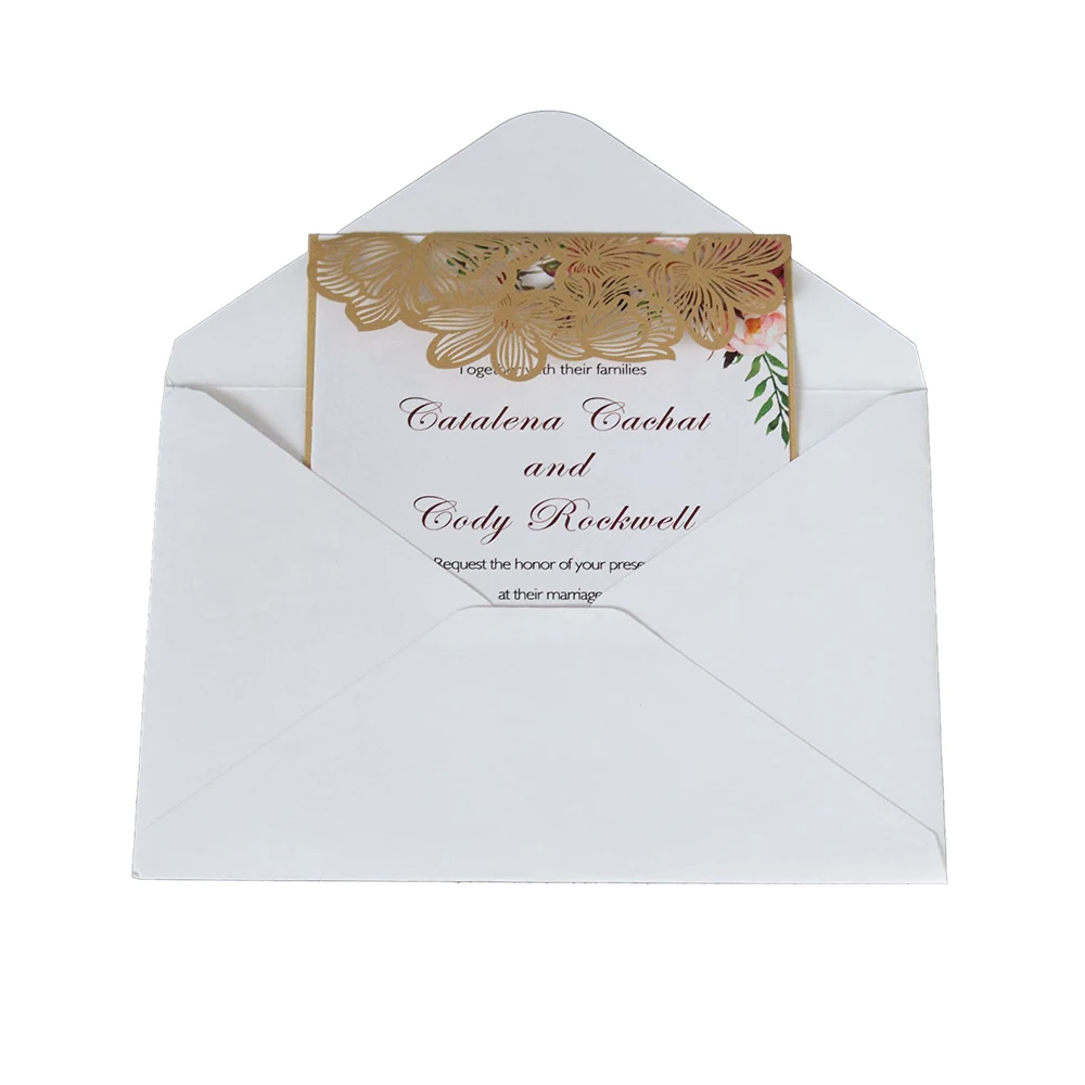 10 шт пустотелые пригласительные карты карманные Свадебные праздничные бизнес