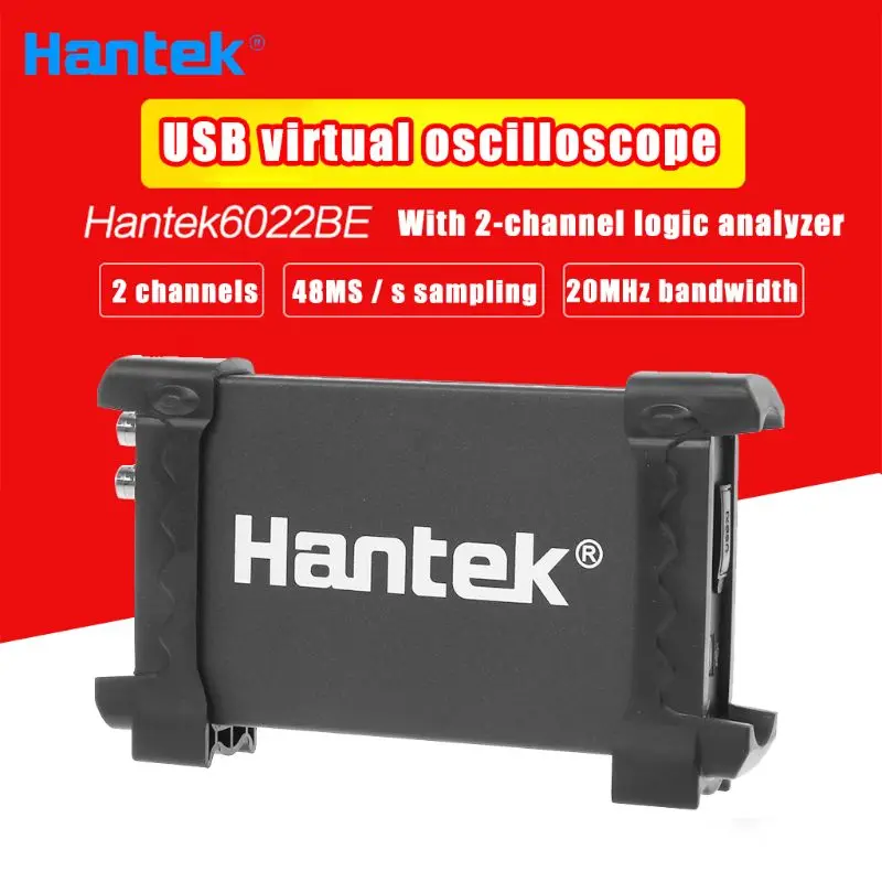 Hantek 6022BE 20 МГц полоса пропускания 48MSa/s на базе ПК USB цифровой осциллограф Прямая поставка поддержка