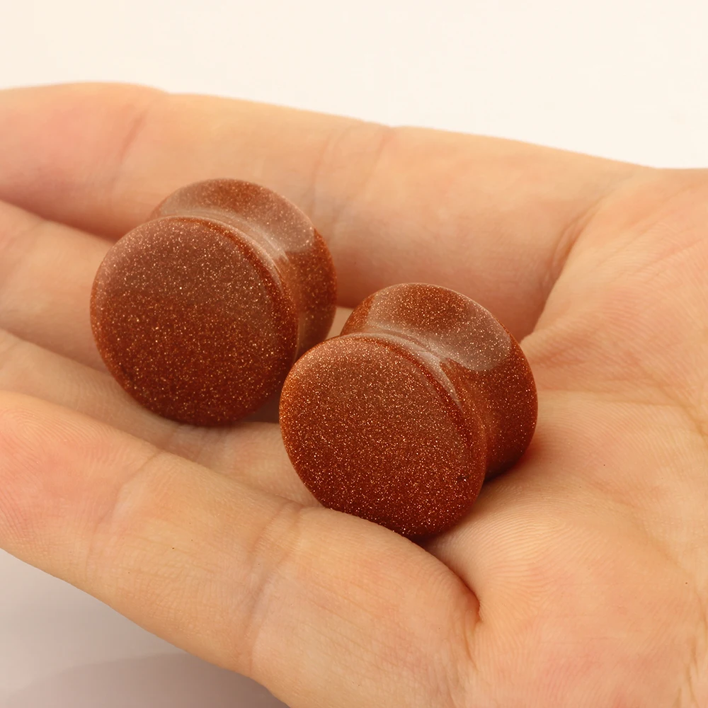 JUNLOWPY затычки для ушей женские серьги растягивающиеся 6 18 мм натуральные камни