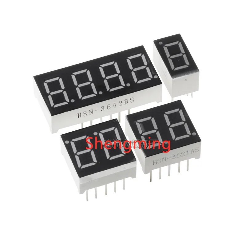 10PCS 0.36 inch 1 2 3 4 digit Red Led display 7 segment Common Cathode Anode | Электронные компоненты и