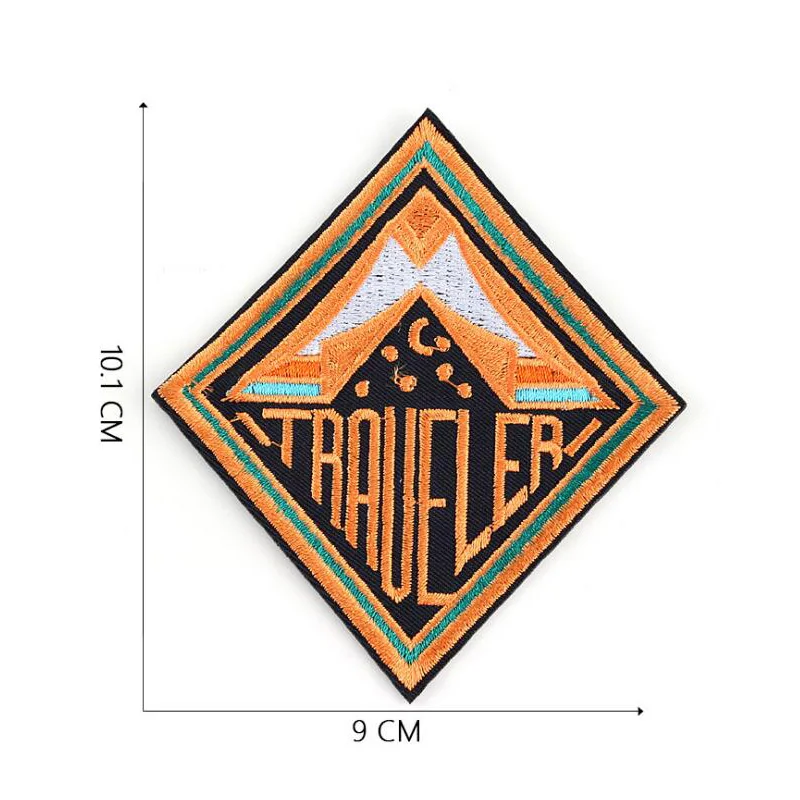 Moon дерево с надписью НЛО значки героями мультфильмов вышитая нашивка аппликация