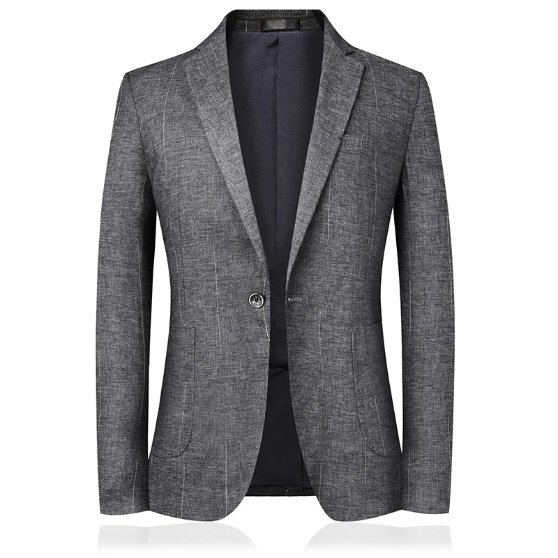 New Arrival Luxury Men Blazer New Spring Fashion Brand Slim Fit Men Suit Terno Masculino Blazers Men/ Linen