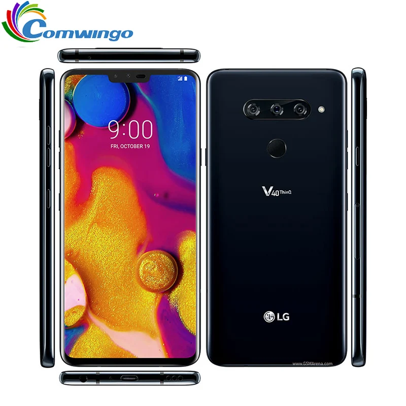 Оригинальный LG V40 ThinQ 6 4 дюймов ГБ ОЗУ Android Восьмиядерный двойная фронтальная 3