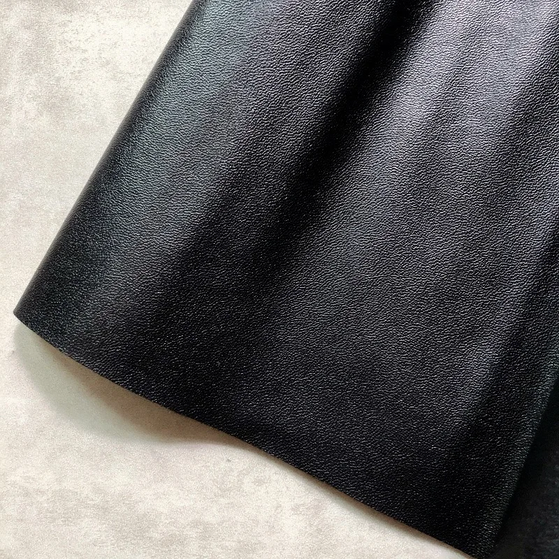 Женская длинная Плиссированная Юбка из искусственной кожи юбка средней длины на