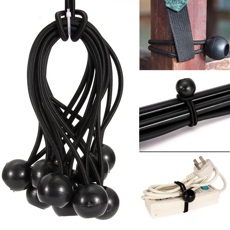 

10 шт. эластичный Канатный шнур мяч брезент флагшток стяжки шнур заканчивается фиксированный лодка полюс Аксессуары для палаток