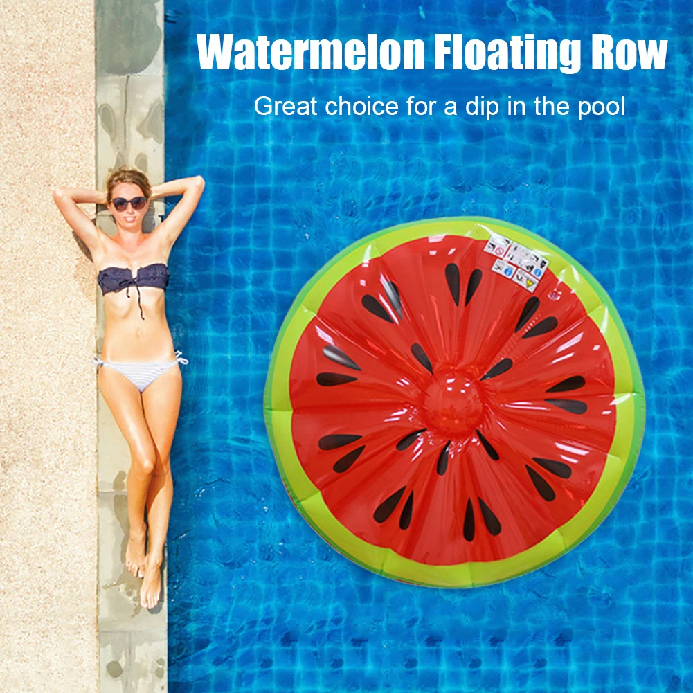 

Inflatable Watermelon Floating Raft Row Water Float Bed Air Mattress Pool Party Adult Kids Water Game Toys