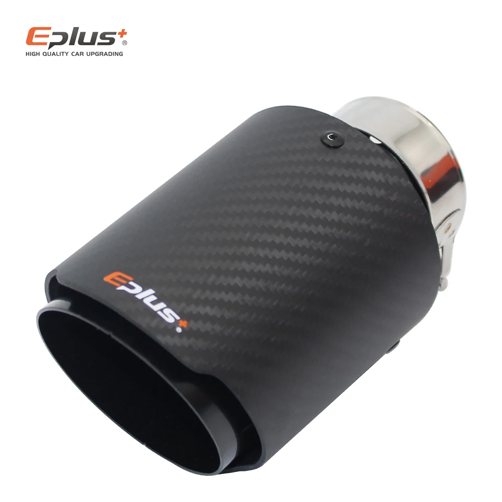 

Universal 63 mm Car Exhaust Tips Light Carbon Fiber Muffler Auto SUV Modified Exhaust Pipe for Outlet 76mm 89mm 104mm 114mm Tips