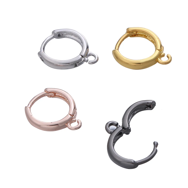 Supplies For Earwire Jewelry DIY Earring Material Round Hoop Earrings Clasps Hooks Fittings 1 Pair | Украшения и аксессуары