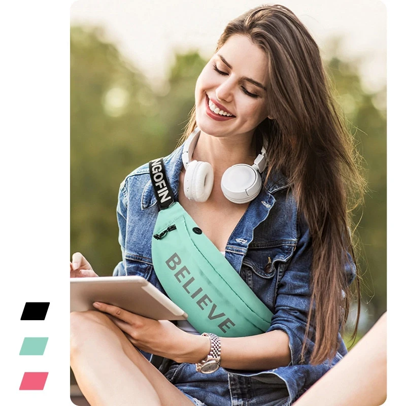 

Повседневные мужские Поясные Сумки из искусственной кожи, спортивная водонепроницаемая мужская сумка-кошелек для бега, тканевый мужской к...