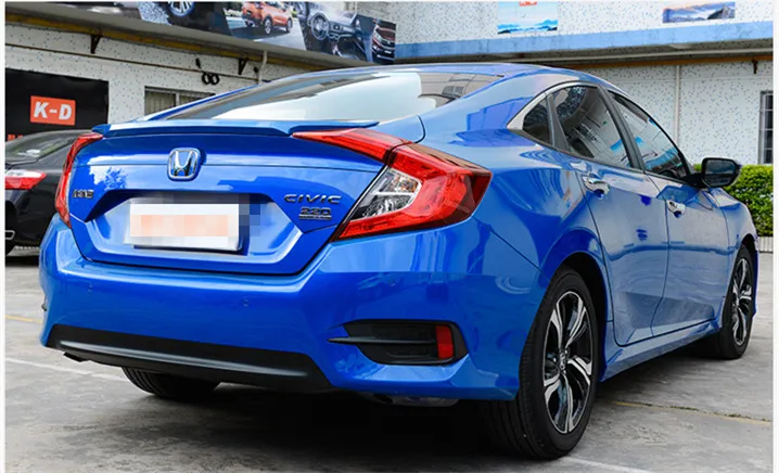 Для Honda Civic Спойлер ABS давление хвоста материал заднее крыло автомобиля праймер