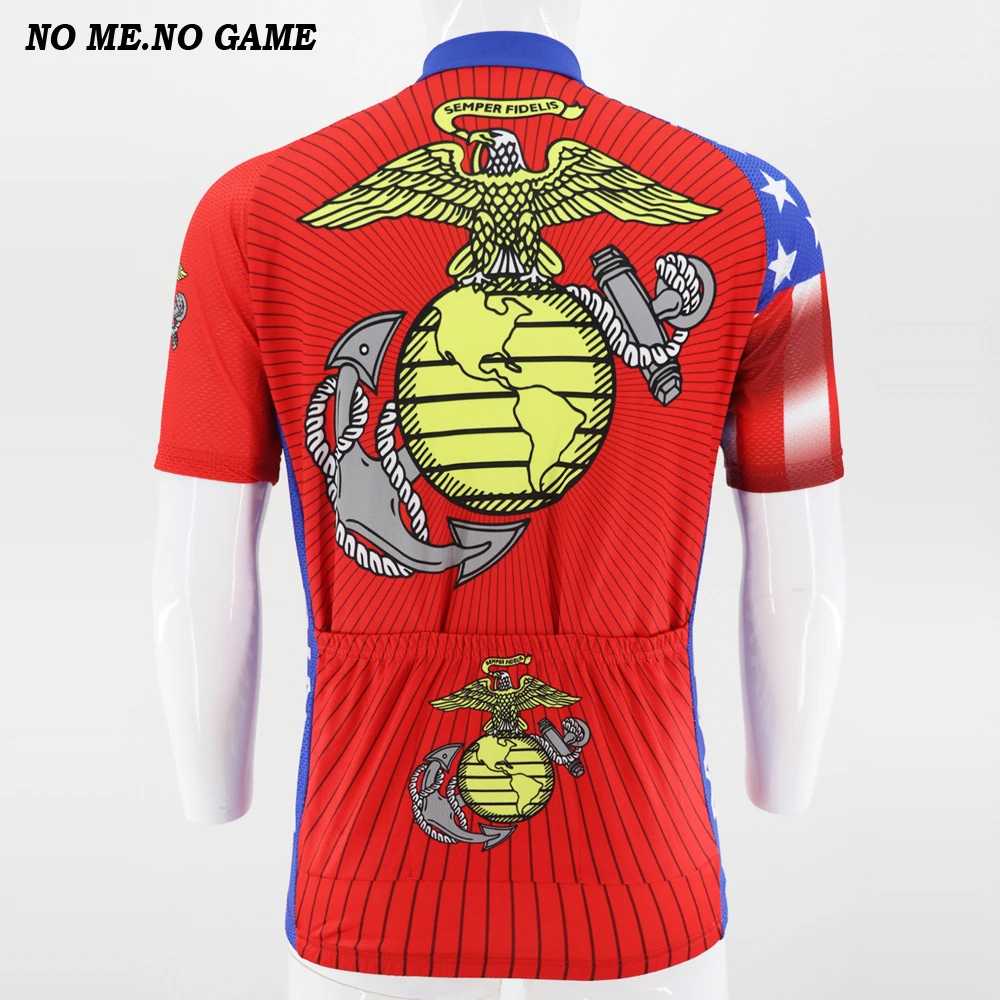 Summer Classic United States Marines Cycling Jersey Men Retro Bike Wear Clothing Road Bicycle Clothes Cool Shirts | Спорт и