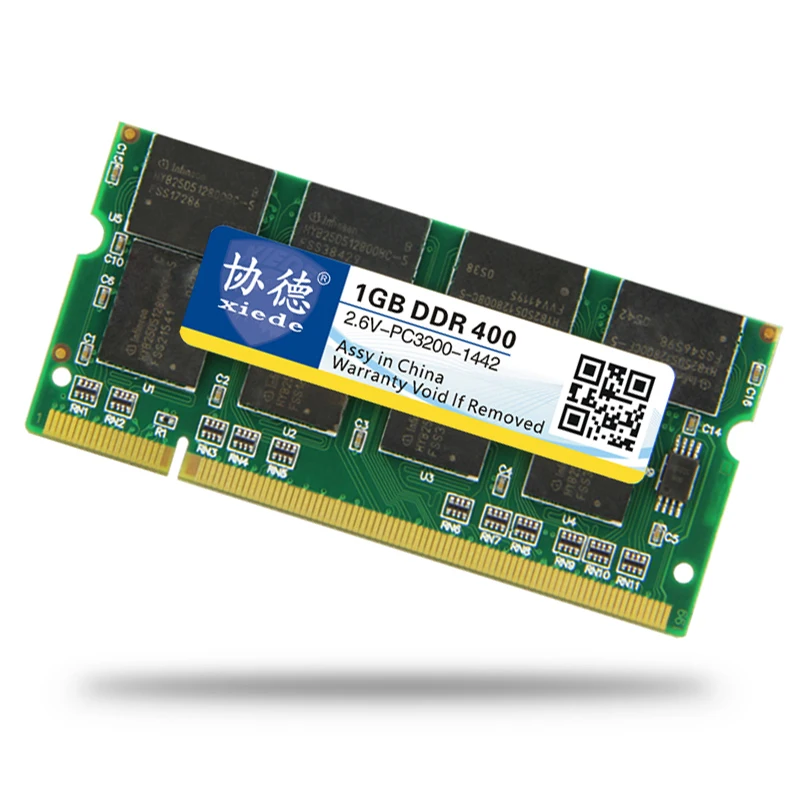 Память xiede для ноутбука ОЗУ DDR 400 МГц 333 266 PC 3200 1 ГБ 512 Мб память Sodimm совместимая с DDR1