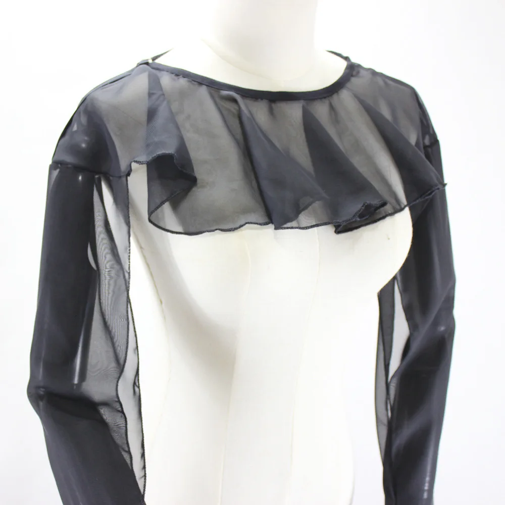 

Женский шифоновый жилет с защитой от солнца и рукавами