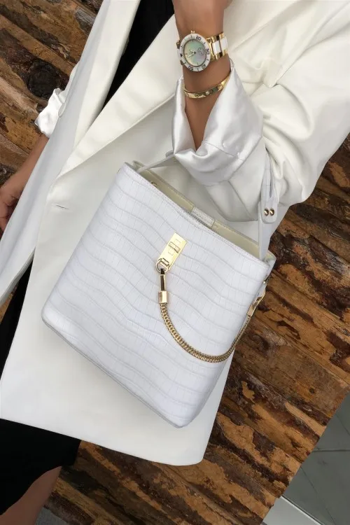 

White Leather Case