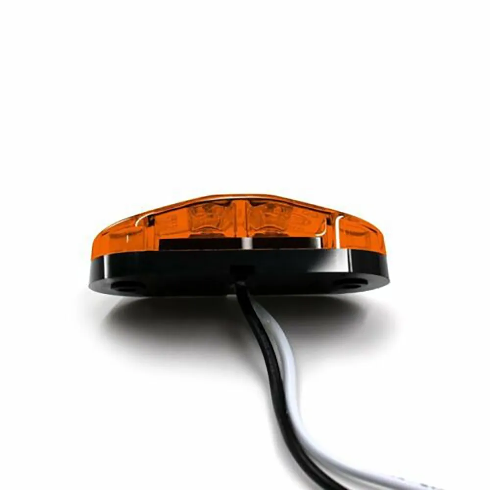 

2.5\\\" Side Marker Light 20PCS 7.75in/197mm Amber LED Lamp Light 2 Diode