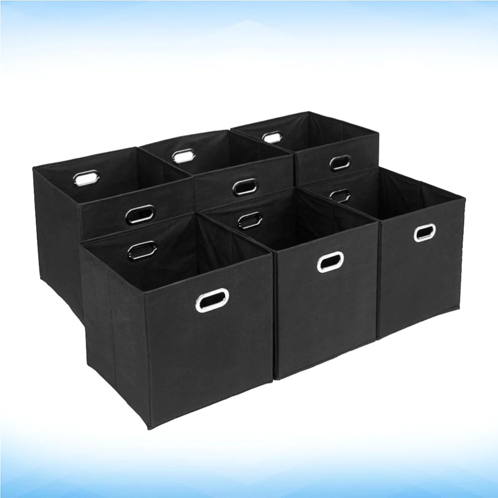 

6pcs Foldable Fabric Storage Bins Durable Portable Useful Storage Cases Storage Containers Storage Boxes for Indoor Home
