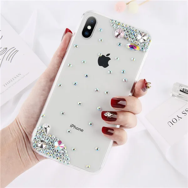KJOEW мягкий чехол для iPhone XR X 8 7 6s Plus, блестящий прозрачный ТПУ для iPhone XS MAX, чехол для телефона, чехол для телефона - Цвет: T4