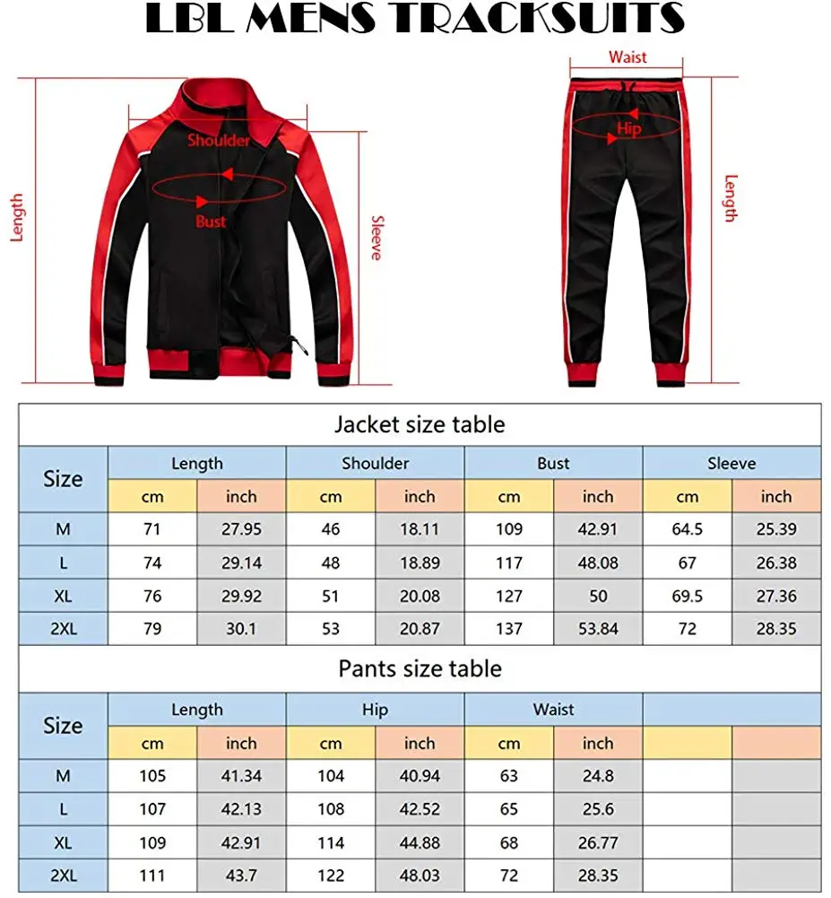 

Men's Sportswear Casual Spring Tracksuit Men Two Pieces Sets Stand Collar Jackets Sweatshirt Pants Joggers Track Suit Running