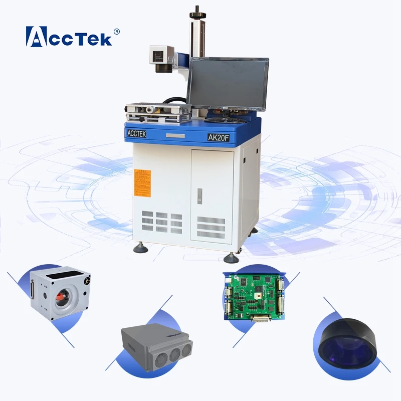 

Sustainable 3d Fiber Laser Logo Marking Machines with Desktop for Advertising Slogan Cylinder Can with CE Standard