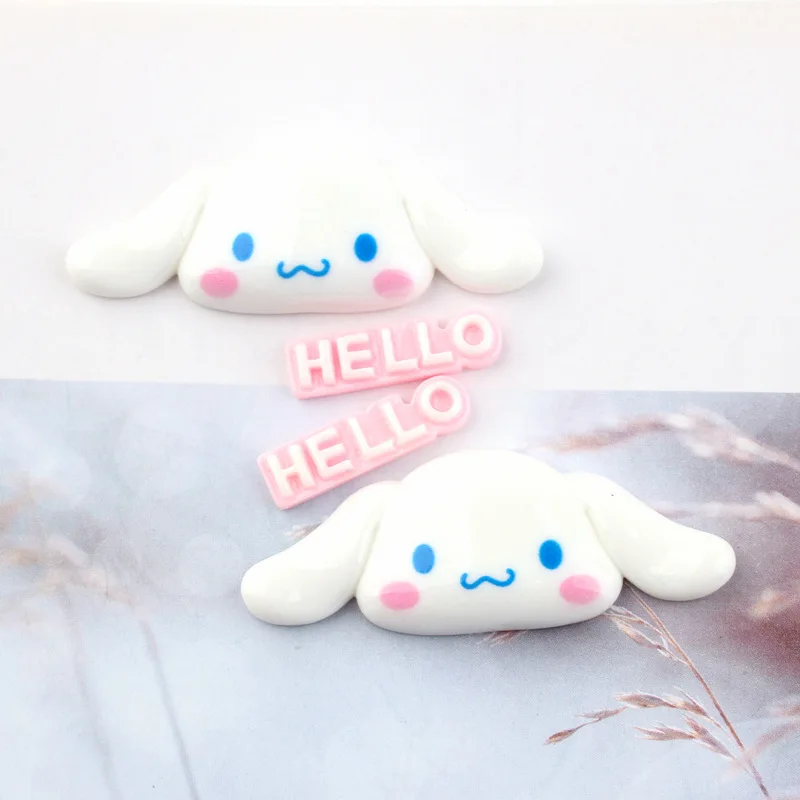 10 шт Hello мультфильм собака Смола Cabcohon плоские спины Скрапбукинг кавайные