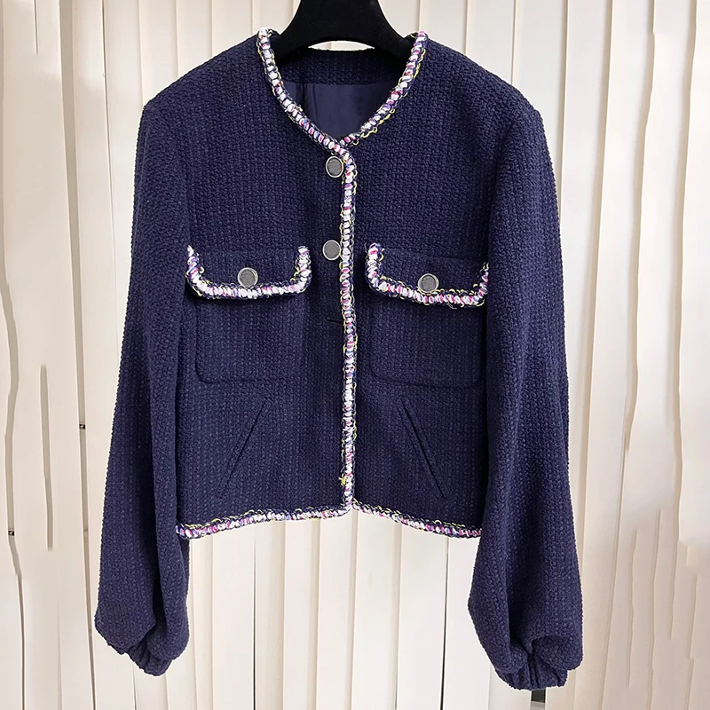 

New Long Sleeve Jacket Top For Women Solid Wool Jacket Women Short Overcoat Ladies Jackets Tops