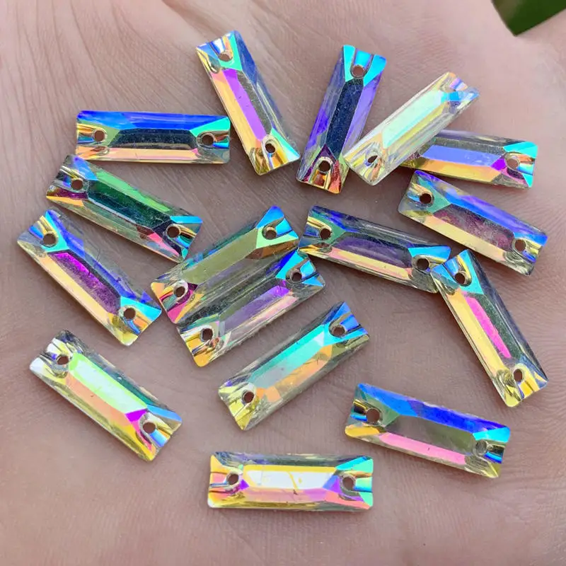 (6x17mm)-80pcs Белый AB с лошадью из стразов глаз и алмаз/Капля воды/Алмазный Кристалл блестящие камни DIY Одежда украшения - Цвет: (6x17mm)-80pcs