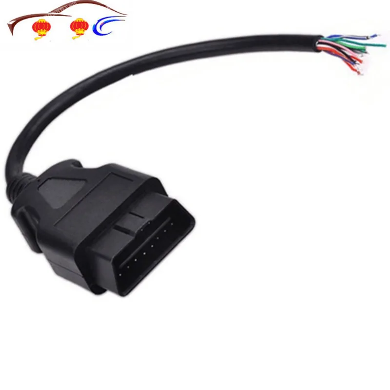 

30cm 16 Pin Car Diagnostic Interface Tool Adapter Obdii Obd 2 Obd2 16pin Male Connector To Extension Obd 2 Opening Obd Cable