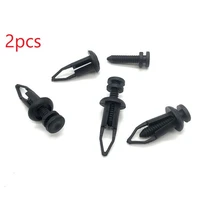 2 pcs car universal boot parcel shelf clips pins trunk bulkhead sling buckle black plastic auto fastener clip