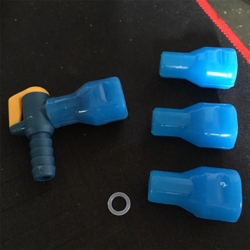 

3 Pieces Drink Tube Bite Valve Hydration Pack Water Bladder Mouth Suction Piping Nozzle Set for Outdoor Cycling