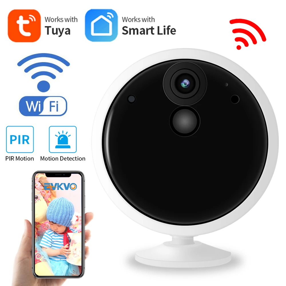 

Tuya Smart 1080P Беспроводной Батарея IP Камера Перезаряжаемые 2 Way Аудио Открытый погодостойкий домашней безопасности Wi-Fi Камера движения PIR