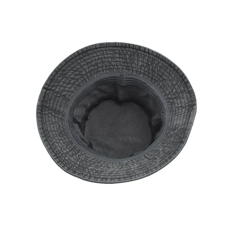 

Solid Color Washed Cowboy Fisherman's Hat Ladies Outdoor Sun Hat Four Seasons Section Lovers Fashion All-around Bucket Hat