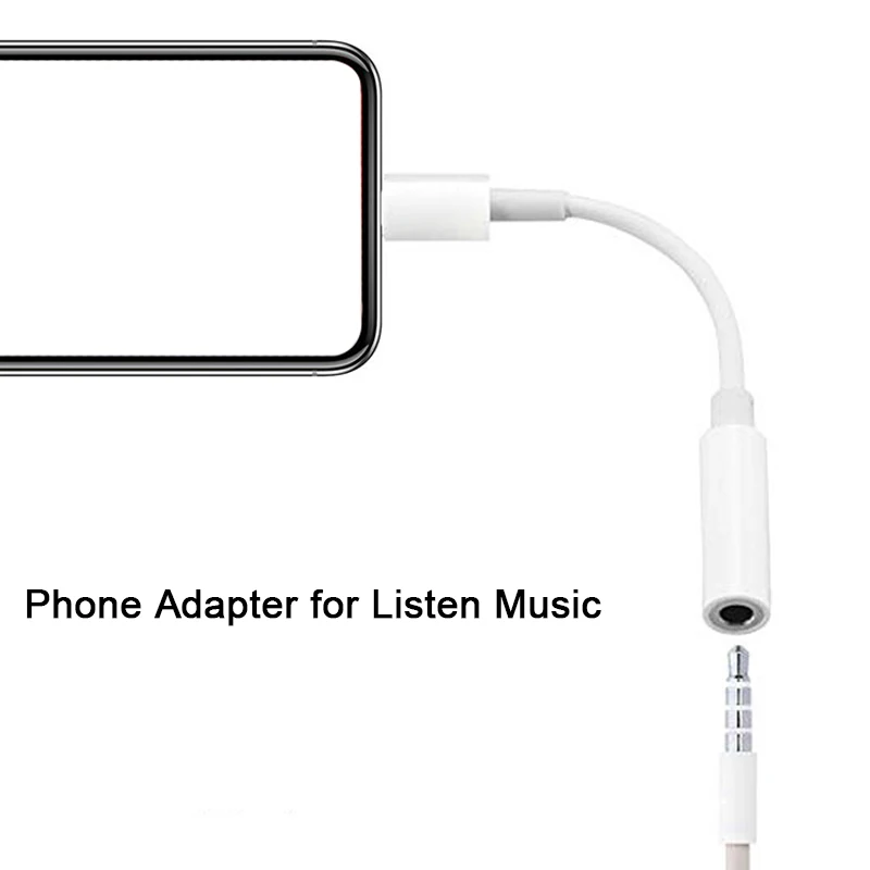 Переходник с Lightning на 3 5 мм AUX аудио адаптер для iPhone 7 8 Plus XS 11 12 Pro Max преобразователь