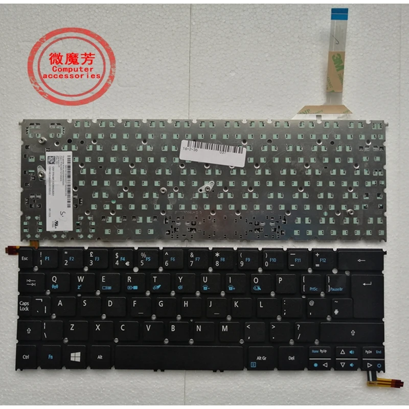 Новая английская клавиатура для ноутбука ACER S3 392 392G R13 R7 371 371T серия UI черный