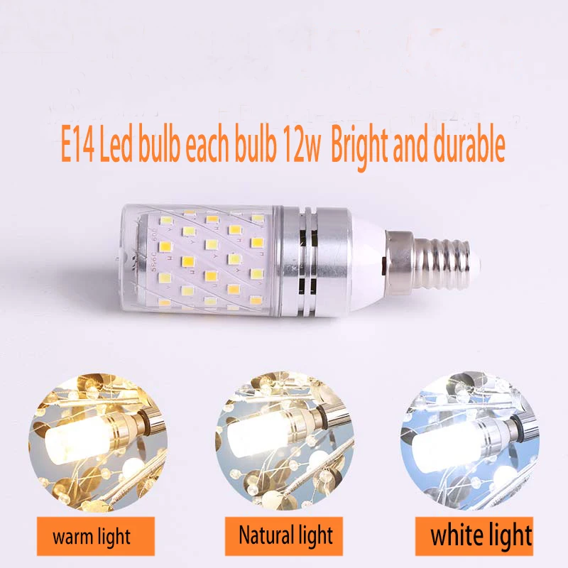 Современная Люстра для гостиной спальни E14 светодиодный светильник k9