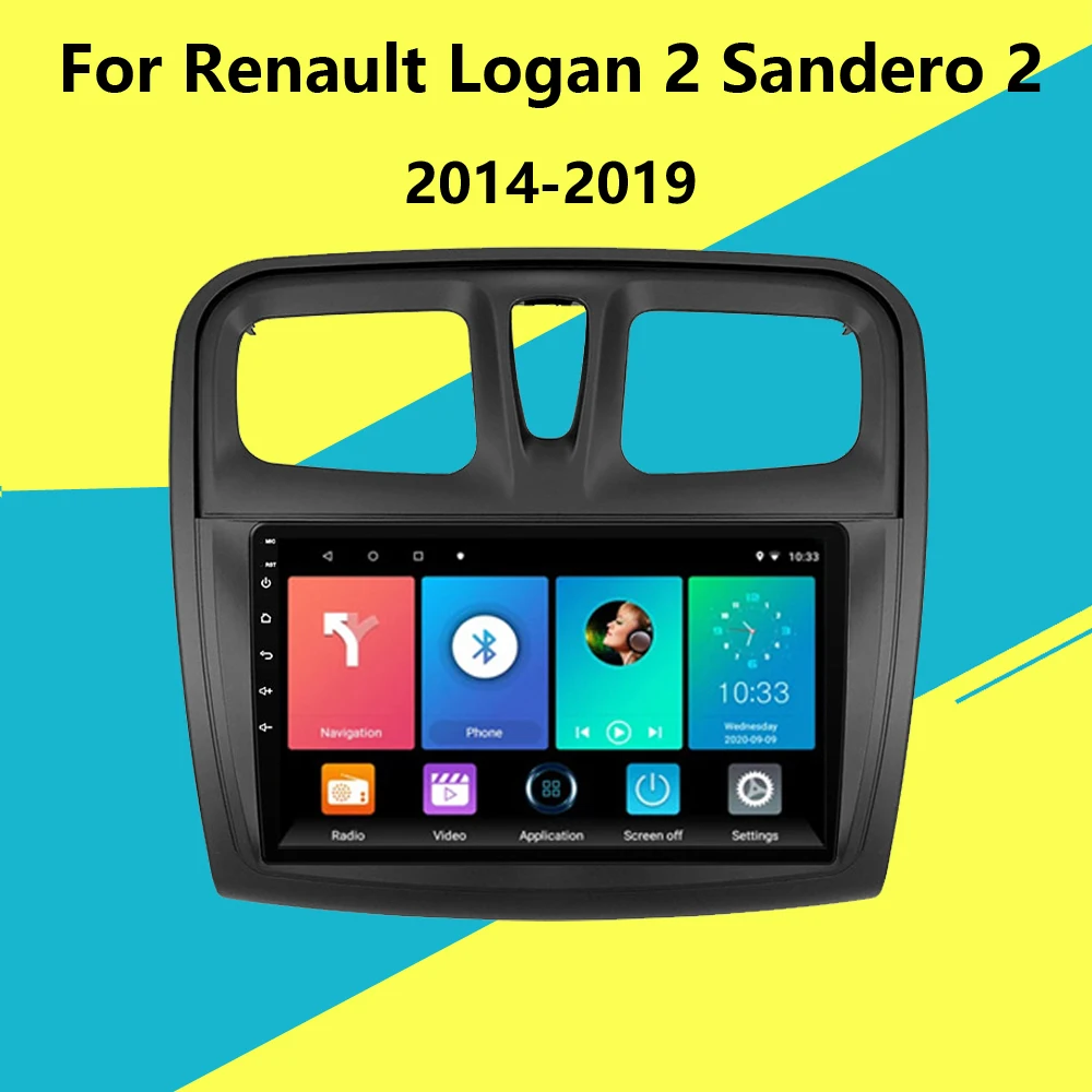 Для Renault Logan 2 Sandero 2014 2015 2016 2017 2018 2019 символ автомобиля радио Мультимедиа Видео