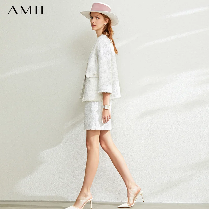 Женский офисный комплект из двух предметов Amii элегантный пиджак с высокой талией