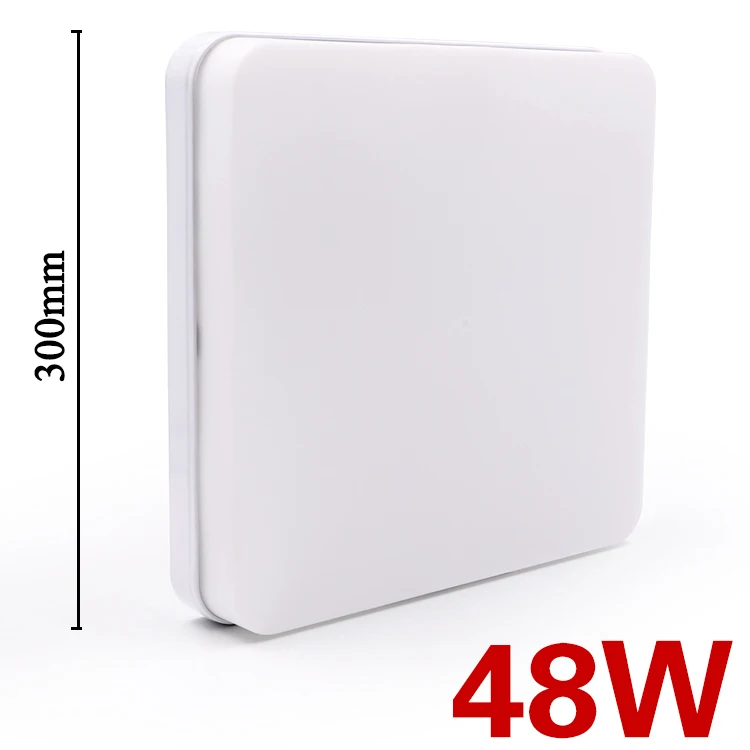 48W B Square EnwYe 6 Вт, 9 Вт, 13 Вт, 18 Вт, 24 Вт, 36 Вт, 48 Вт, светодиодная Круглая Панель для поверхностного монтажа, светодиодный потолочный светильник AC 85-265 в, лампада, светодиодная лампа - Цвет корпуса: 48W B Square
