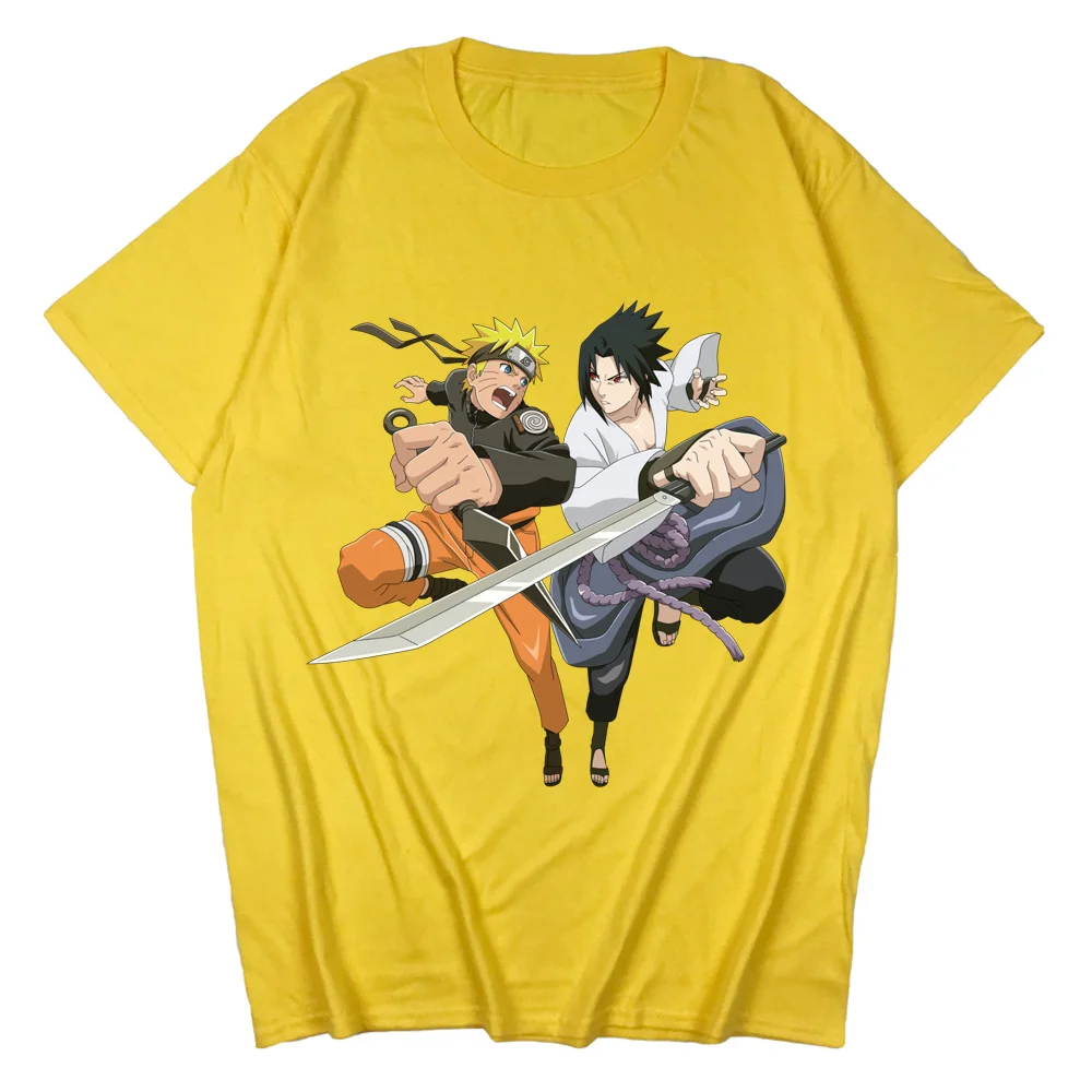 

New style hot hand-painted men's and women's cotton loose T-shirt street hip-hop anime cartoon series loose tops funny personali