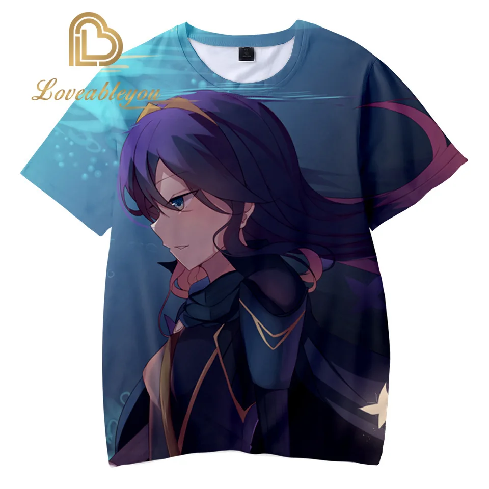 

Lucina 3D Printed T-Shirt Short Sleeve O-Neck Graphic Tops Tee Women Men T-shirt