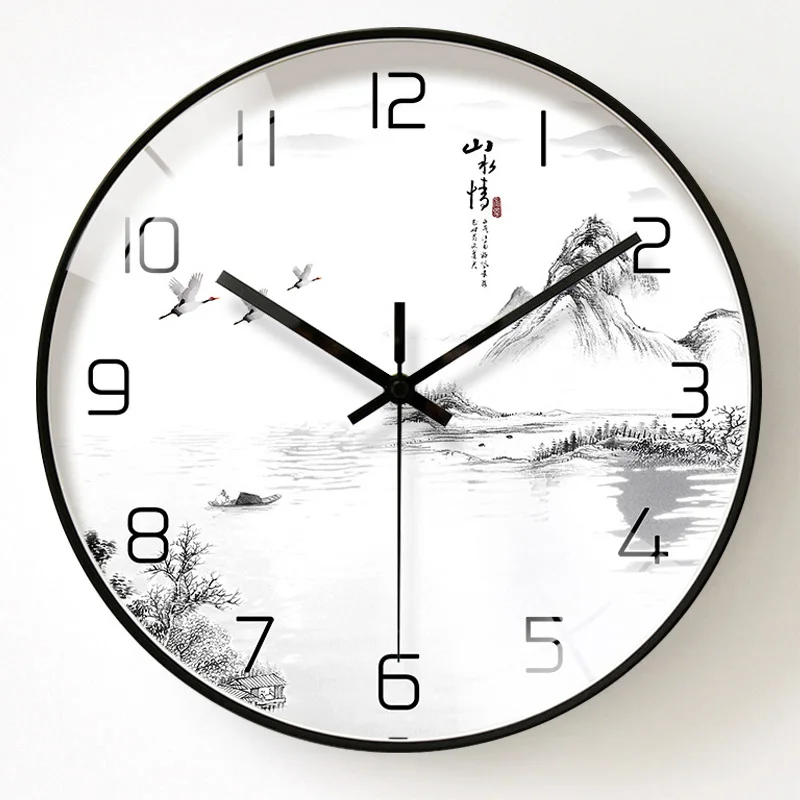 

Vintage Silent Wall Clock Kitchen Large Novelty Creative White Watch Round Retro Reloj Cocina Pared Living Room Watch AA60WC