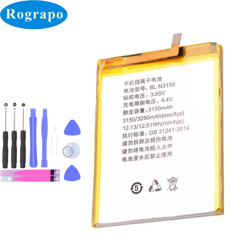 3 8 V 3150mAh новая сменная батарея для Gionee S6 GN9010 BL-N3150 Bateria батареи мобильных телефонов